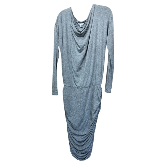 Athleta Dresses & Skirts - Athleta Medium Heather Gray Scope Neck Long Sleeve Dress